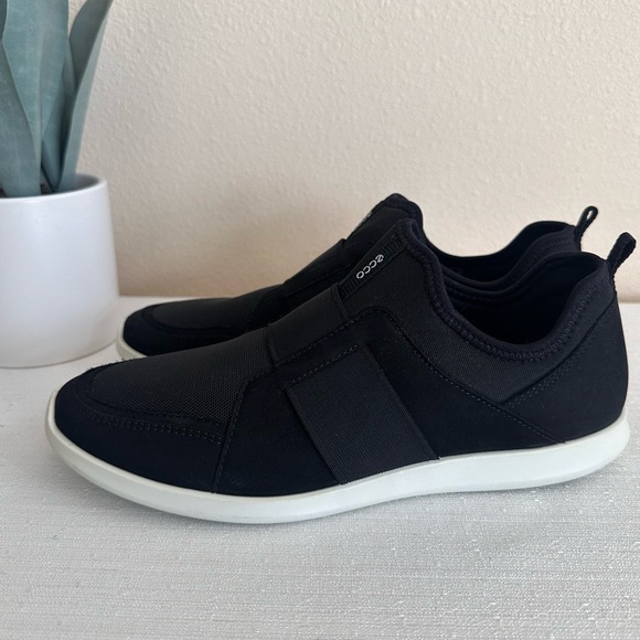 New ECCO Sense Li Black Mesh Light Slip On Casual Sneakers Women’s EU40 US9-9.5 - Picture 7 of 13